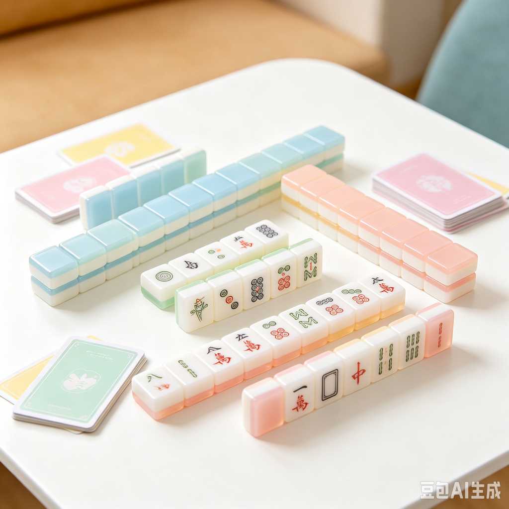 gloss texture mahjong tiles